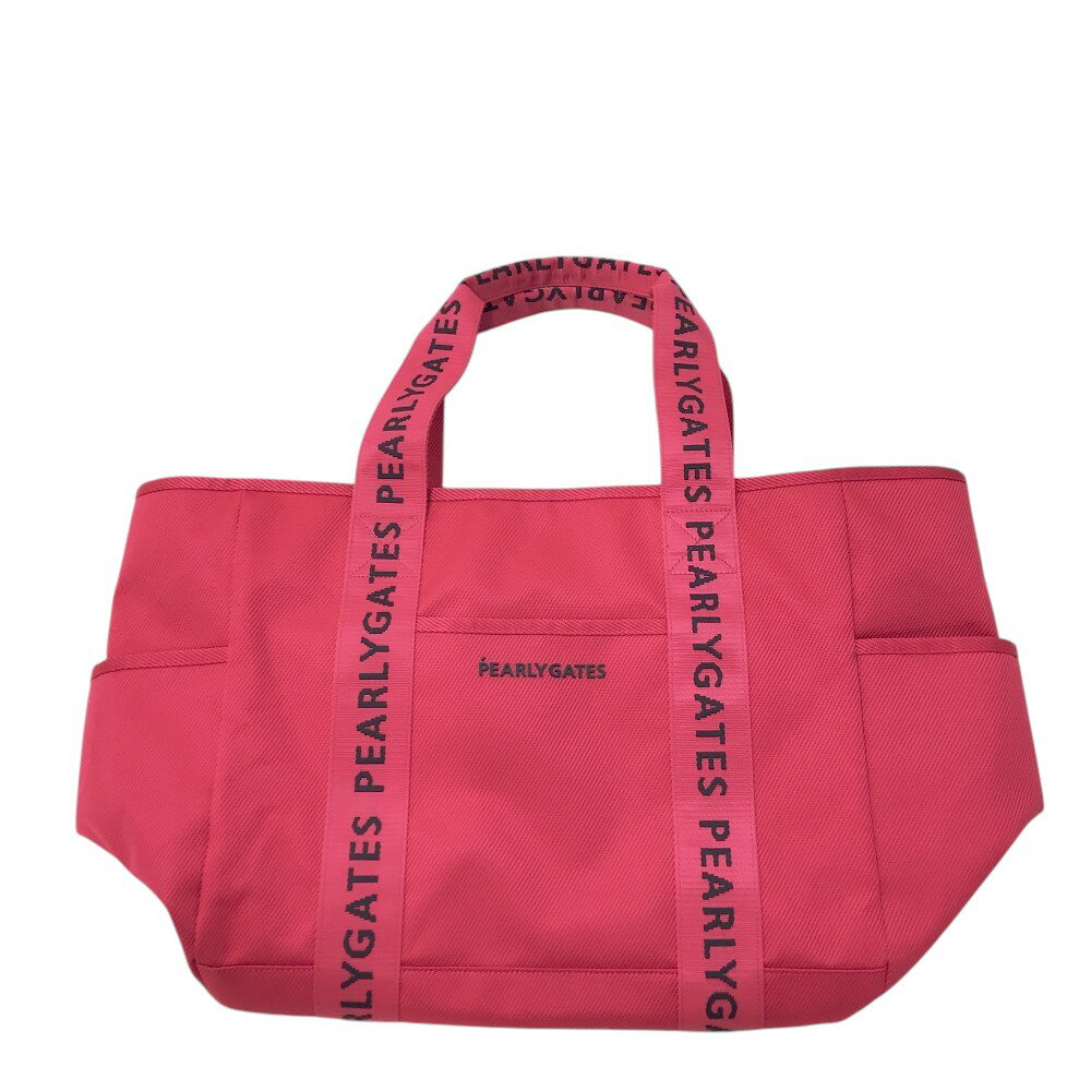 PEARLY GATES パーリーゲイツ ロッカーバッグ トートバッグ ロゴ ピンク系 FR 【中古】ゴルフウェア