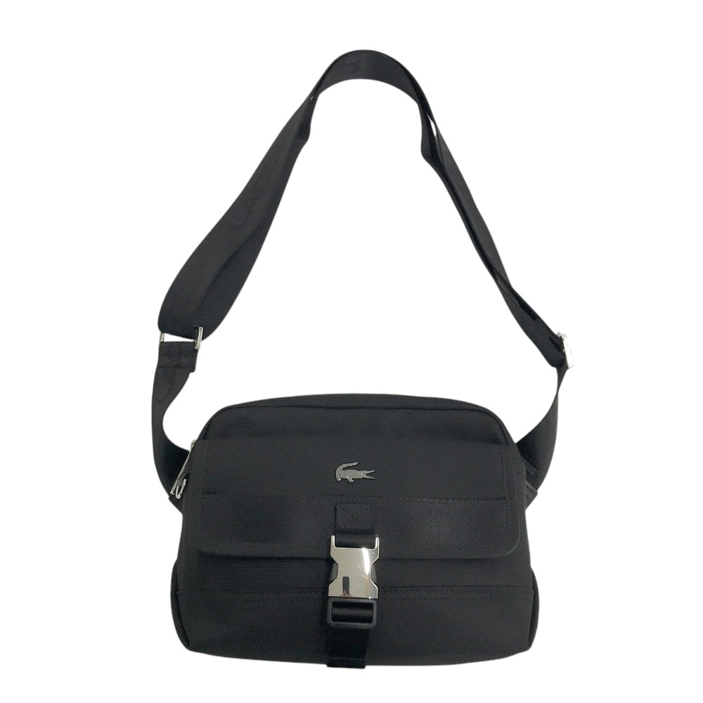 LACOSTE ラコステ ショルダーバッグ コメ ブラック系 【中古】