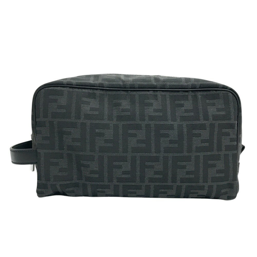 FENDI フェンディ クラッチバッグ ズッカ柄 ブラック系 【中古】