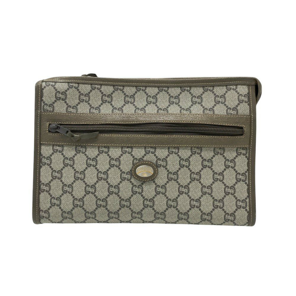 GUCCI グッチ PLUS クラッチバッグ セカンドバッグ GG柄 ブラウン系 【中古】