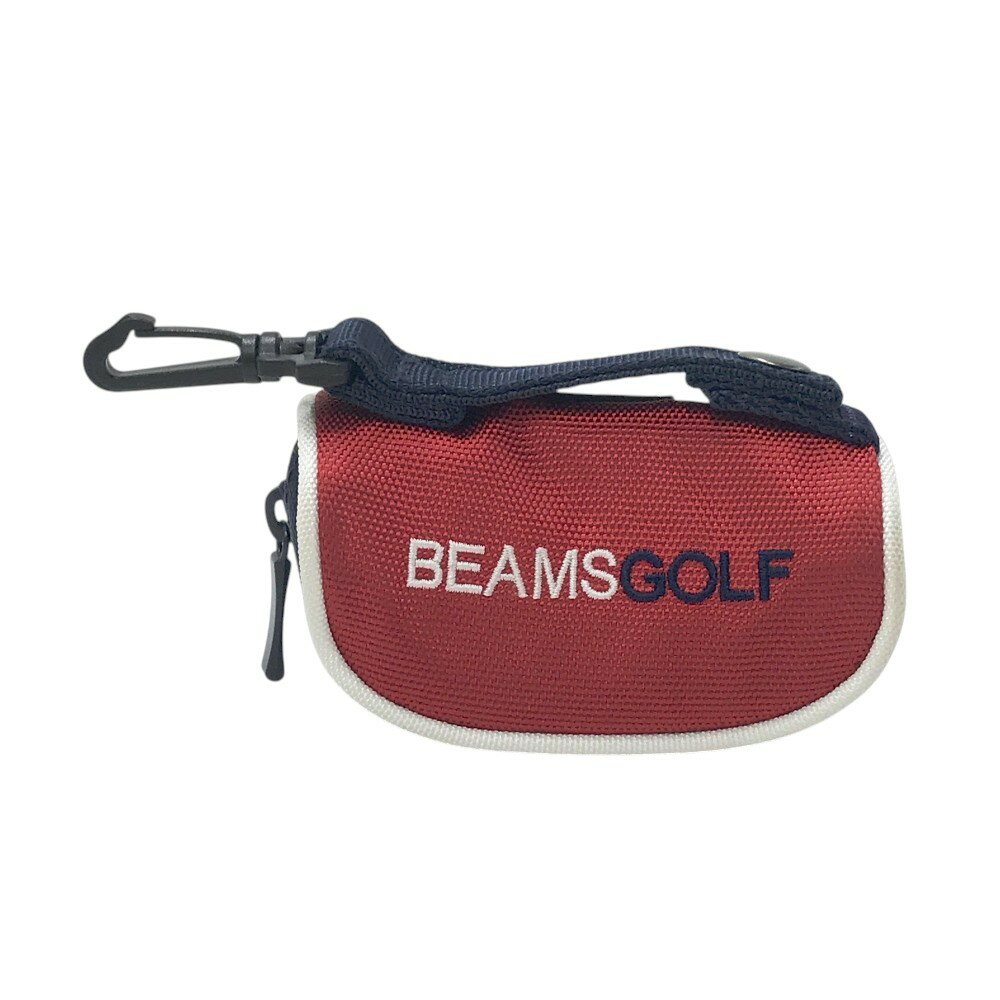 BEAMS GOLF ビームスゴルフ ボールポーチ レッド系 【中古】ゴルフウェア