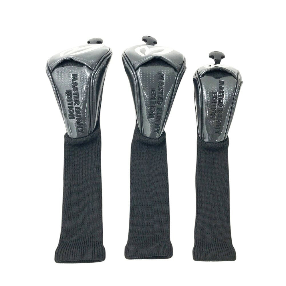 MASTER BUNNY EDITION マスターバニーエディション ヘッドカバー 3点セット ブラック系 FW×2 UT×1 【中..