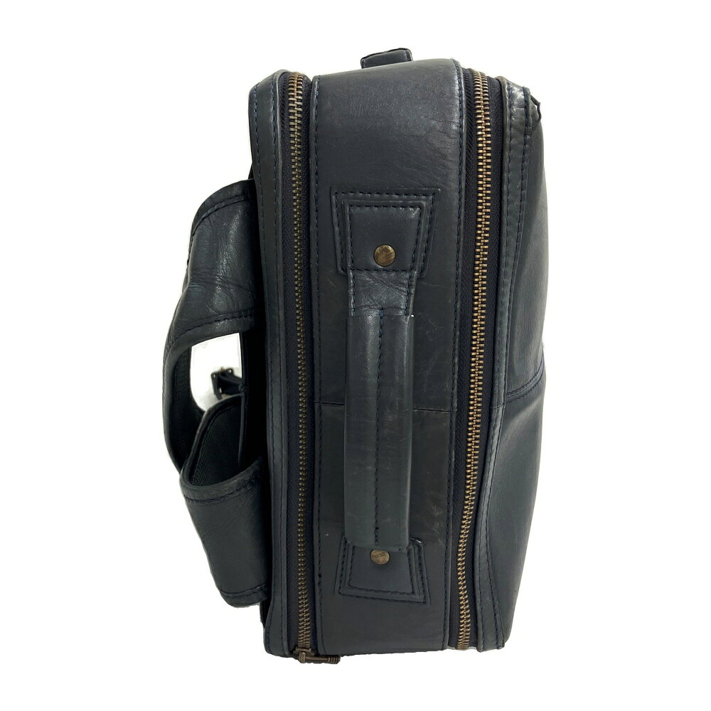 MOTHER HOUSE マザーハウス ZADAN ザダン 2way レザーブリーフケース バックパック ネイビー系 【中古】 stst-used-11150419 中古ゴルフウェア通販STST サンプル画像3