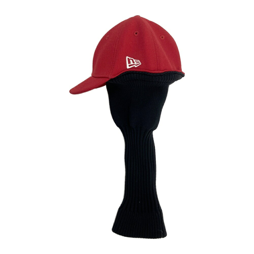 NEW ERA ニューエラ ヘッドカバー キャップ レッド系 DR 【中古】ゴルフウェア
