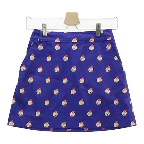 JUN&ROPE ジュン アンド ロペ スカート フラミンゴ柄 ブルー系 M 【中古】ゴルフウェア レディース