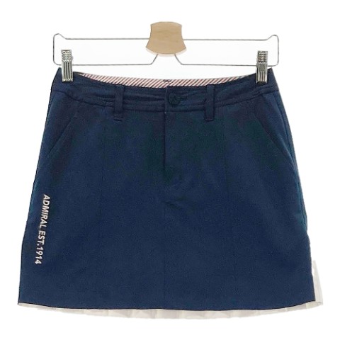 ADMIRAL アドミラル インナー付きスカート ネイビー系 S 【中古】ゴルフウェア レディース その1