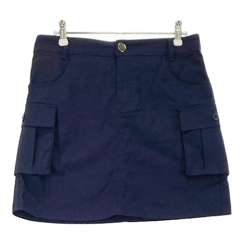 EFFICACE エフィカス インナー付カーゴスカート ネイビー系 L 【中古】ゴルフウェア レディース