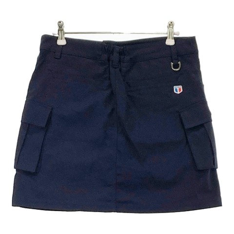EFFICACE エフィカス インナー付カーゴスカート ネイビー系 L 【中古】ゴルフウェア レディース
