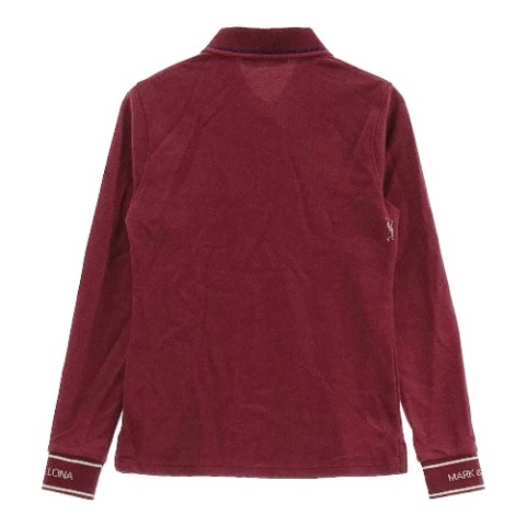 MARK&LONA マークアンドロナ 長袖ポロシャツ パープル系 36 【中古】ゴルフウェア レディース