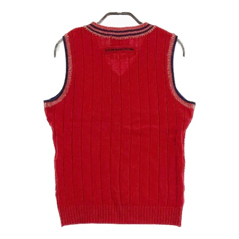 MASTER BUNNY EDITION マスターバニーエディション Vネック ニットベスト レッド系 1 【中古】ゴルフウェア レディース