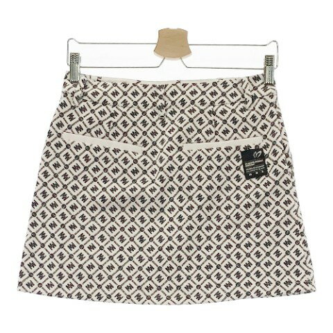 MASTER BUNNY EDITION マスターバニーエディション 2022年モデル スカート 総柄 ホワイト系 0 【中古】ゴルフウェア レディース