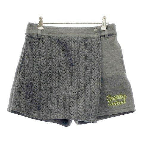 CUARTO UNITED クアルトユナイテッド キュロットスカート グレー系 M 【中古】ゴルフウェア レディース