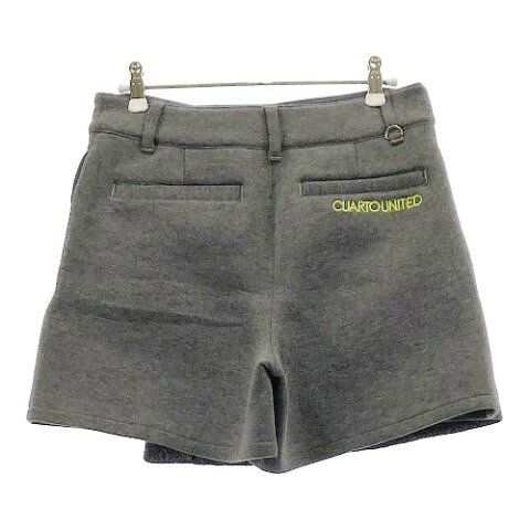 CUARTO UNITED クアルトユナイテッド キュロットスカート グレー系 M 【中古】ゴルフウェア レディース