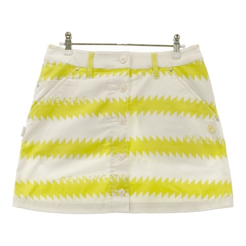 PEARLY GATES パーリーゲイツ 2022年モデル 055-2234608 ストレッチスカート 総柄 イエロー系 1 【中古..