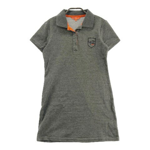 BEAMS GOLF ビームスゴルフ 半袖ポロワンピース グレー系 M 【中古】ゴルフウェア レディース