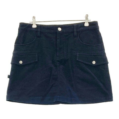 JACK BUNNY ジャックバニー インナー付 ストレッチスカート ネイビー系 2 【中古】ゴルフウェア レディ..