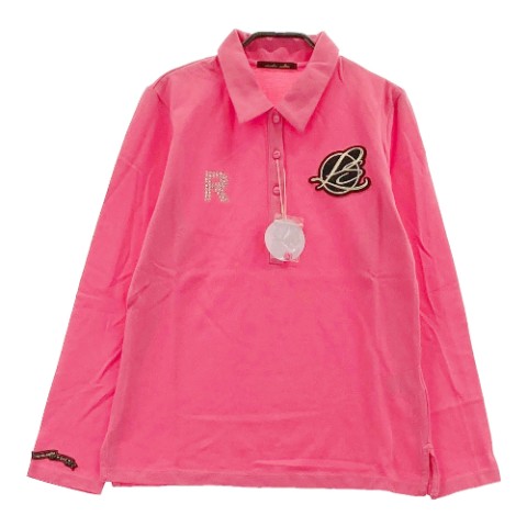 rienda suelta リエンダスエルタ 長袖ポロシャツ ピンク系 M 【中古】ゴルフウェア レディース