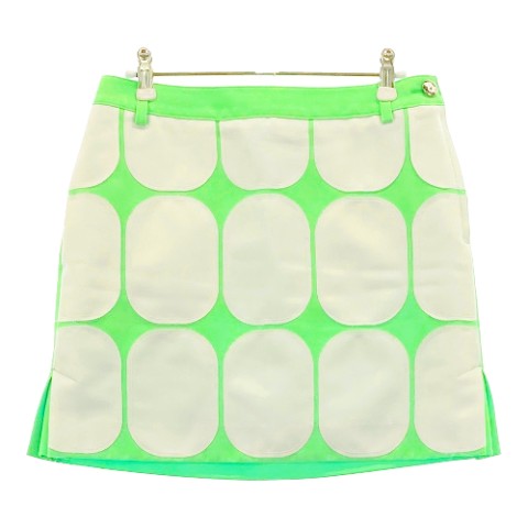 ARCHIVIO アルチビオ 裏地付 スカート 総柄 グリーン系 38 【中古】ゴルフウェア ...