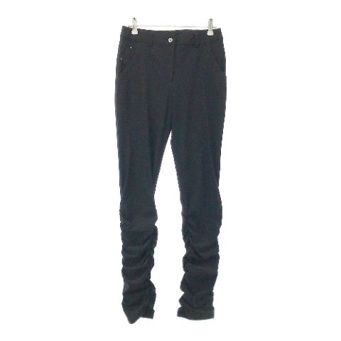 ADABAT アダバット ストレッチパンツ ブラック系 36 【中古】ゴルフウェア レディース