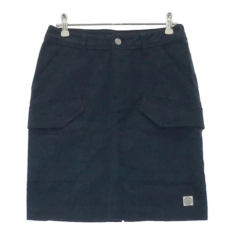 ROSASEN ロサーセン ストレッチ　スカート 総柄 ブラック系 S 【中古】ゴルフウェア レディース