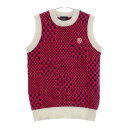 PEARLY GATES パーリーゲイツ ニットベスト ピンク系 0 【中古】ゴルフウェア レディース