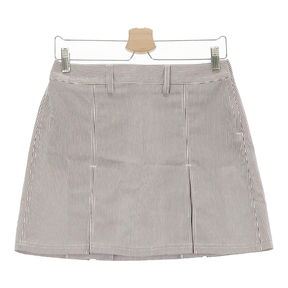 ADIDAS GOLF アディダスゴルフ N60087 スカート ストライプ柄 ネイビー系 M/M 【中古】ゴルフウェア レ..