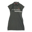 LECOQ GOLF ルコックゴルフ 半袖ワンピース グレー系 S 【中古】ゴルフウェア レディース