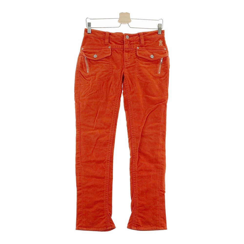 PEARLY GATES パーリーゲイツ 055-231201 ストレッチパンツ オレンジ系 1 【中古】ゴルフウェア レディース