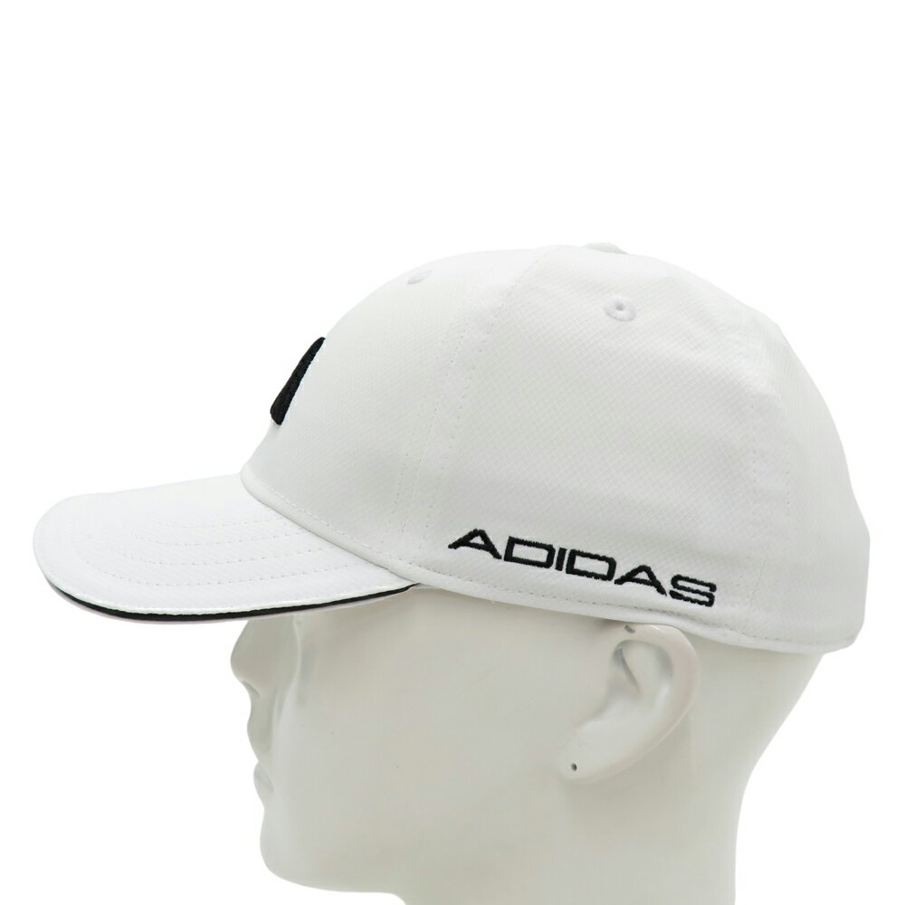 ADIDAS GOLF アディダスゴルフ HS4432 サイドロゴ キャップ ホワイト系 フリーサイズ(51-54cm) 【中古】ゴルフウェア