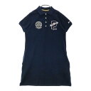 PEARLY GATES パーリーゲイツ 半袖ポロ ワンピース ネイビー系 2 【中古】ゴルフウェア レディース