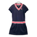 LECOQ GOLF ルコックゴルフ 半袖ワンピース ネイビー系 S 【中古】ゴルフウェア レディース