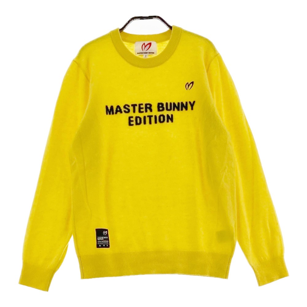 楽天中古ゴルフウェア通販STSTMASTER BUNNY EDITION マスターバニーエディション 2022年モデル カシミヤニットセーター イエロー系 2 【中古】ゴルフウェア レディース