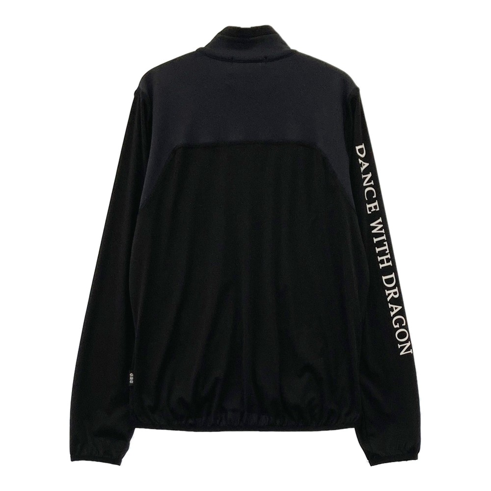 DANCE WITH DRAGON ダンスウィズドラゴン ジップジャケット ブラック系 2 【中古】ゴルフウェア レディース