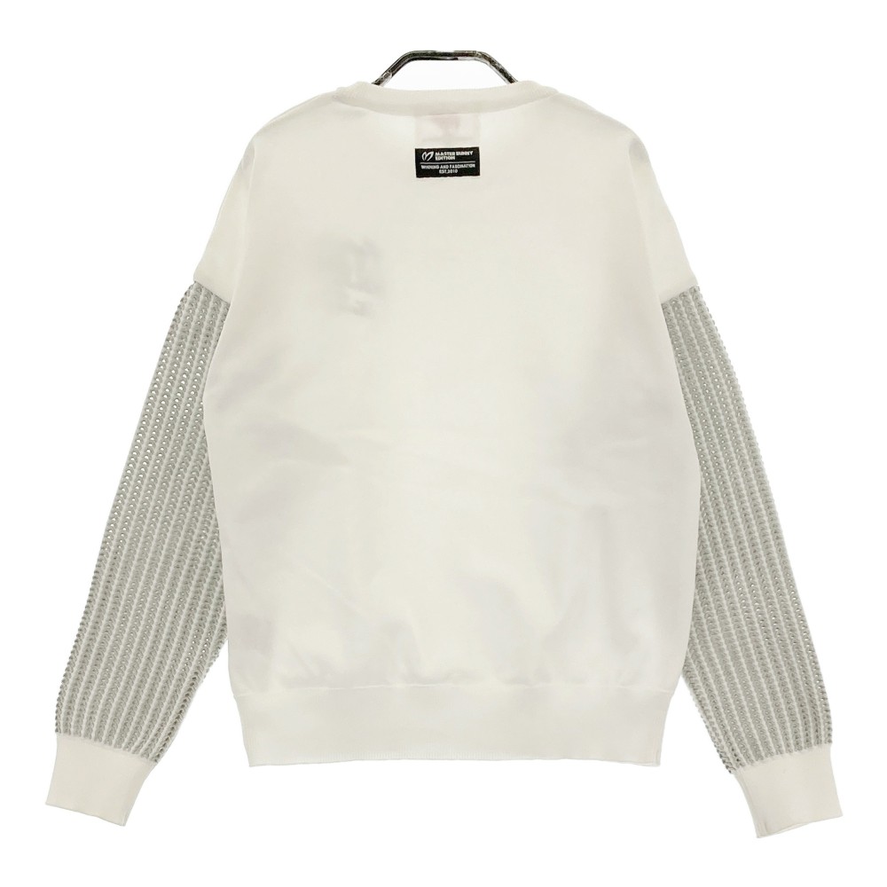 MASTER BUNNY EDITION マスターバニーエディション 切替 ニットセーター ホワイト系 0 【中古】ゴルフウェア レディース