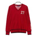 23区GOLF ニジュウサンクゴルフ ニットセーター レッド系 1 【中古】ゴルフウェア レディース