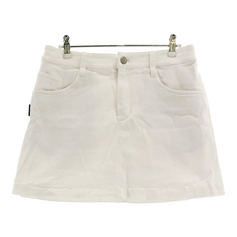 JACK BUNNY ジャックバニー インナー付　ストレッチ スカート ホワイト系 2 【中古】ゴルフウェア レディース