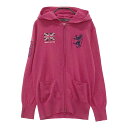 ADMIRAL アドミラル ニットジップパーカー ピンク系 M 【中古】ゴルフウェア レディース