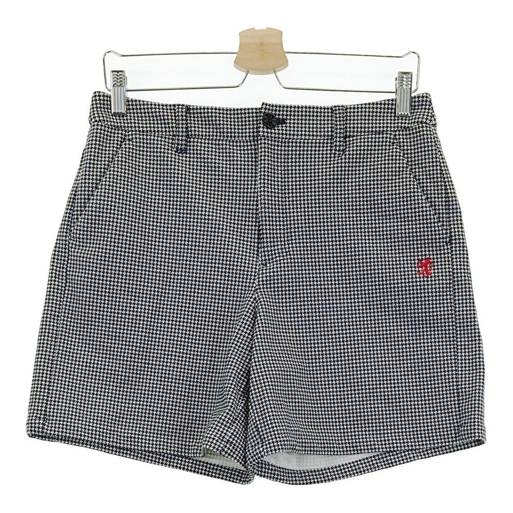 ADMIRAL アドミラル 裏起毛 ストレッチ ショートパンツ 総柄 ブラック系 L 【中古】ゴルフウェア レデ..