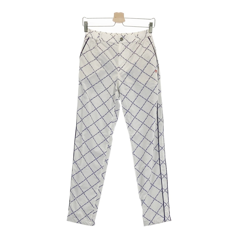 MASTER BUNNY EDITION マスターバニーエディション 裏地付き ストレッチパンツ 総柄 ホワイト系 0 【中古】ゴルフウェア レディース
