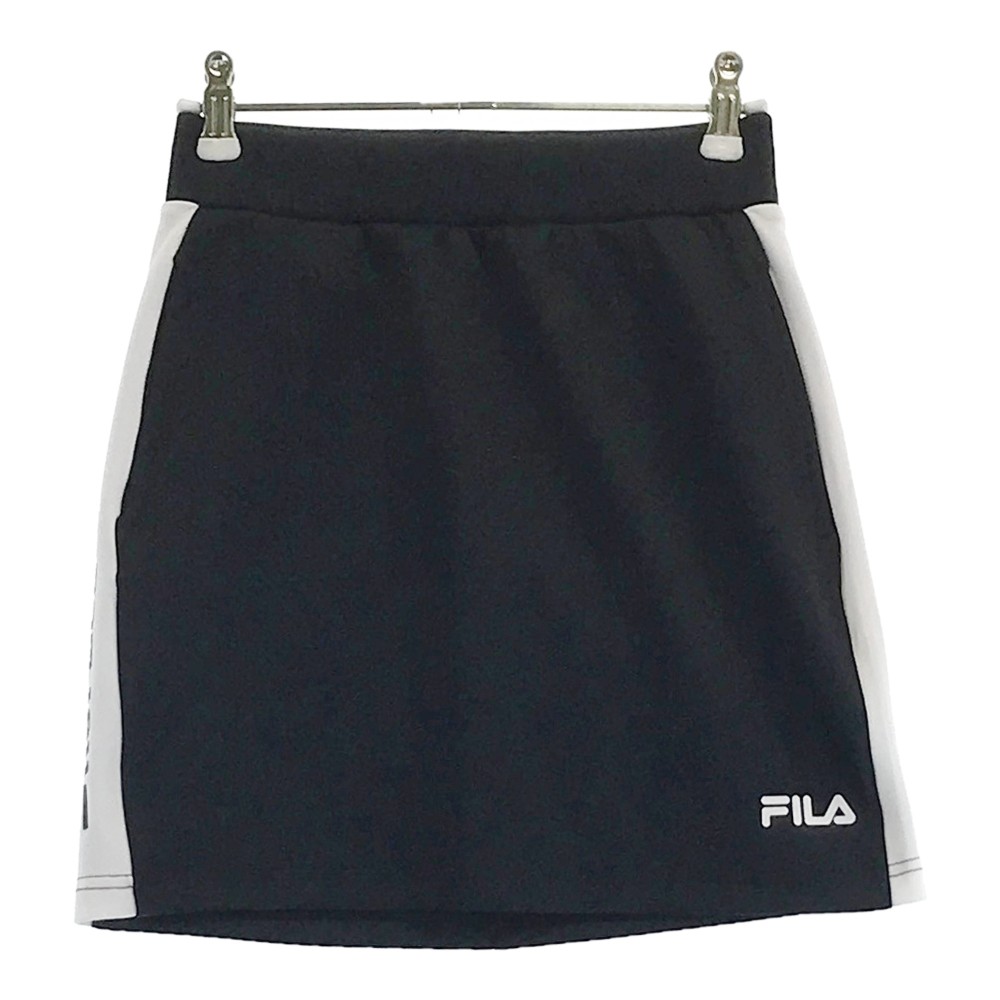 FILA GOLF フィラゴルフ ストレッチスカート ブラック系 S 【中古】ゴルフウェア レディース