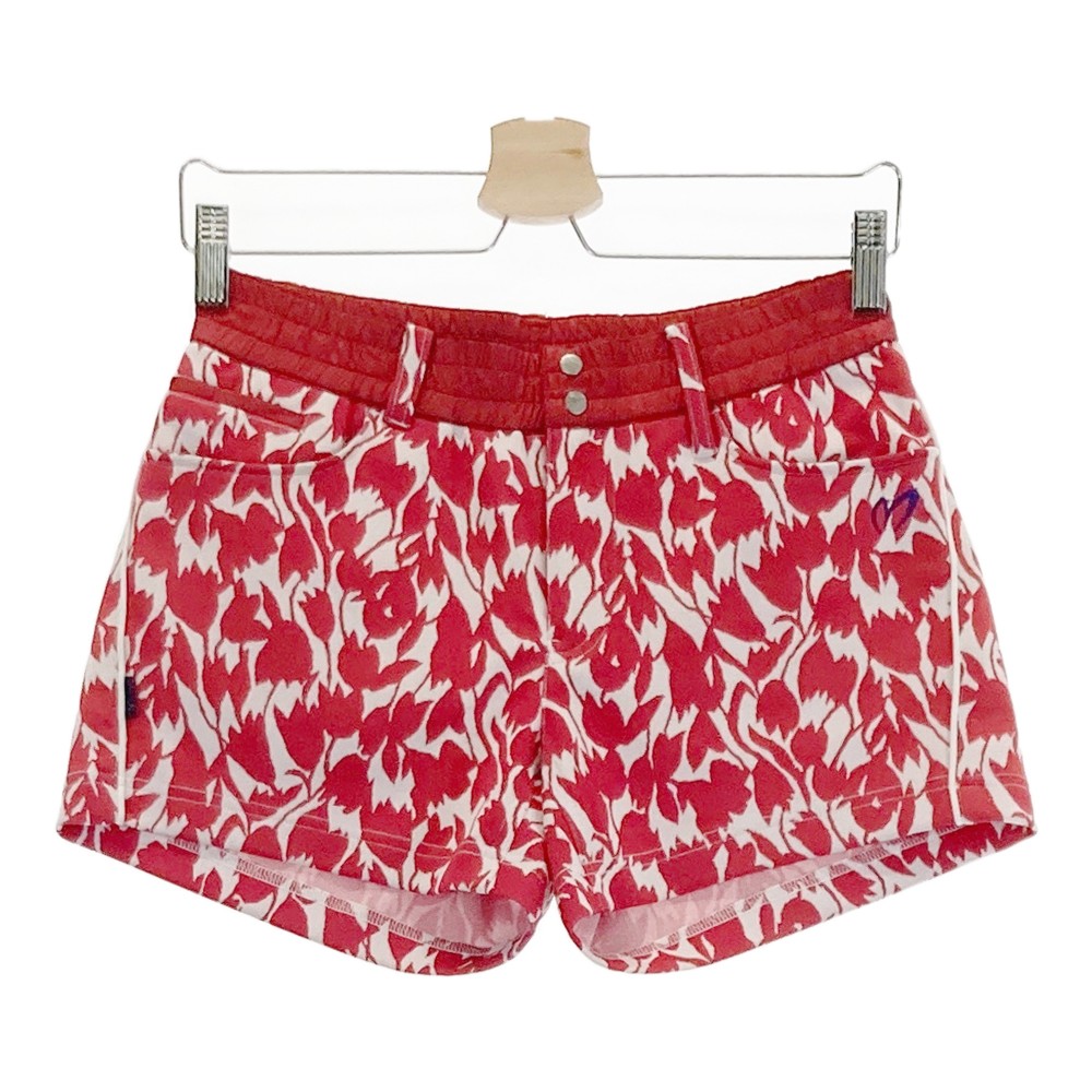 MASTER BUNNY EDITION マスターバニーエディション ショートパンツ 総柄 レッド系 0 【中古】ゴルフウェア レディース