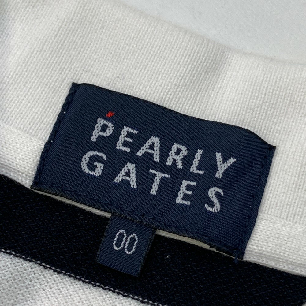 PEARLY GATES パーリーゲイツ ノースリーブワンピース ボーダー柄 ホワイト系 00 【中古】ゴルフウェア レディース 3