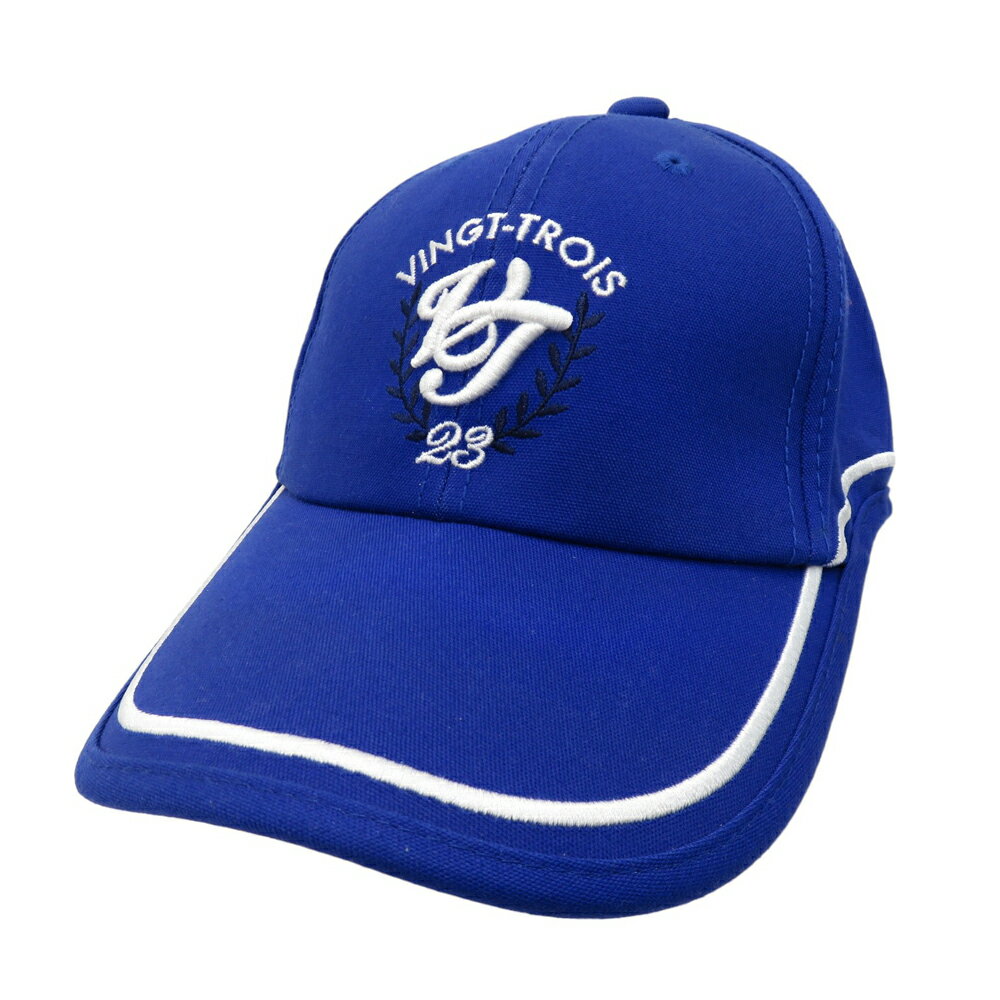 23区GOLF ニジュウサンクゴルフ キャップ ブルー系 F 【中古】ゴルフウェア