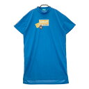 CUARTO UNITED クアルトユナイテッド ハイネック 半袖ワンピース ブルー系 M 【中古】ゴルフウェア レディース
