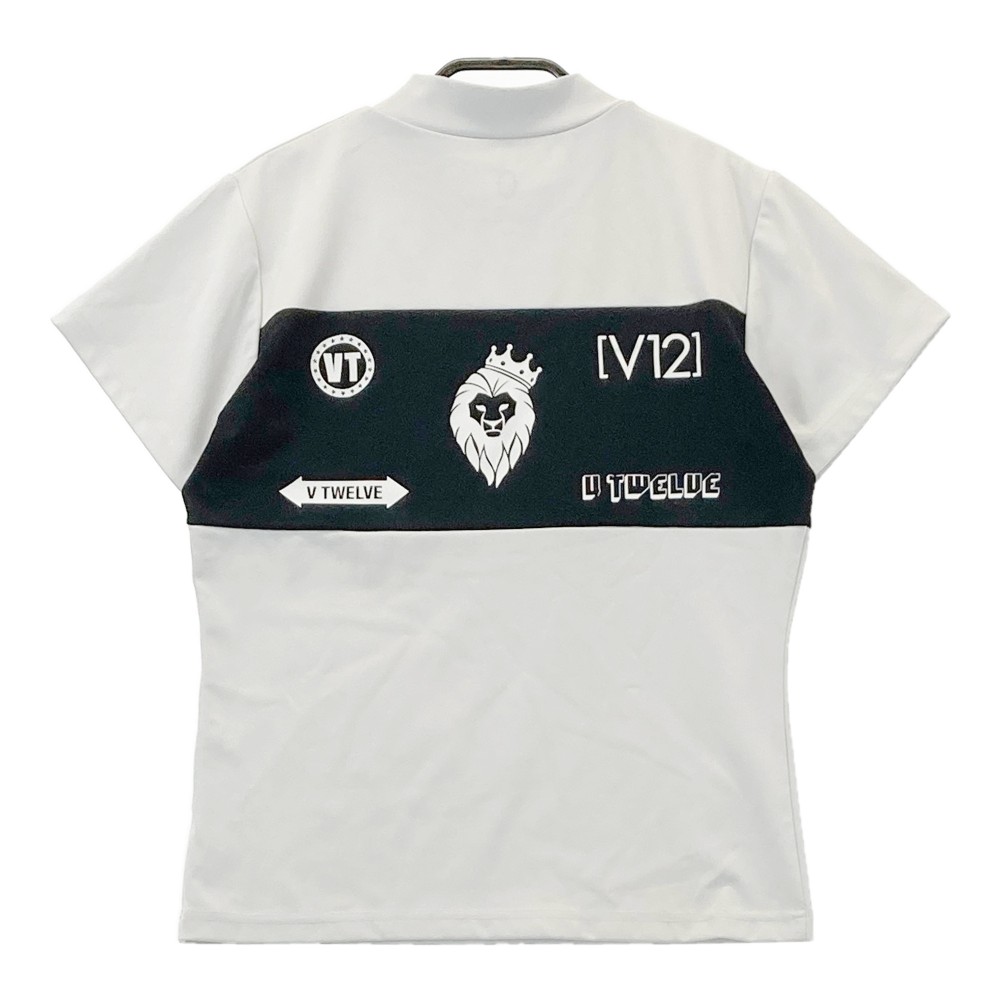V12 ヴィトゥエルブ ハイネック半袖Tシャツ ホワイト系 0 【中古】ゴルフウェア レディース