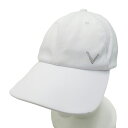 CALLAWAY キャロウェイ 2022年モデル レッドレーベル リボン付 キャップ ホワイト系 FR 【中古】ゴルフウェア