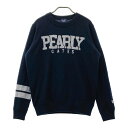 PEARLY GATES パーリーゲイツ 2023年モデル ニットセーター 裏地付き カシミヤ ネイビー系 2 【中古】ゴルフウェア レディース