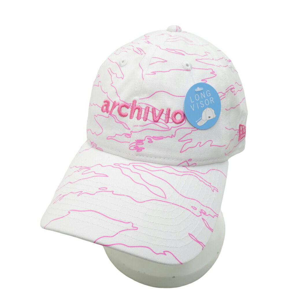 ARCHIVIO アルチビオ NEW ERA A170603 キャップ 総柄 ホワイト系 00 【中古】ゴルフウェア