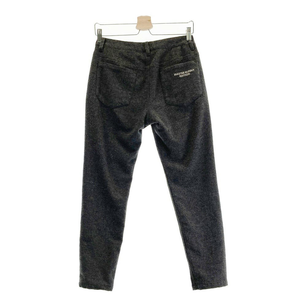 MASTER BUNNY EDITION マスターバニーエディション 裏地付ストレッチパンツ ウール混 グレー系 1 【中古】ゴルフウェア レディース