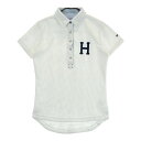 TOMMY HILFIGER GOLF トミー ヒルフィガーゴルフ 半袖ポロシャツ ホワイト系 S 【中古】ゴルフウェア レディース